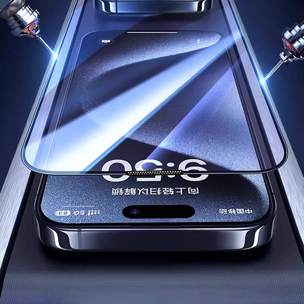 GT-008 Polimer Oleofobik iPhone 15 Pro Ekran Koruyucu 10'lu