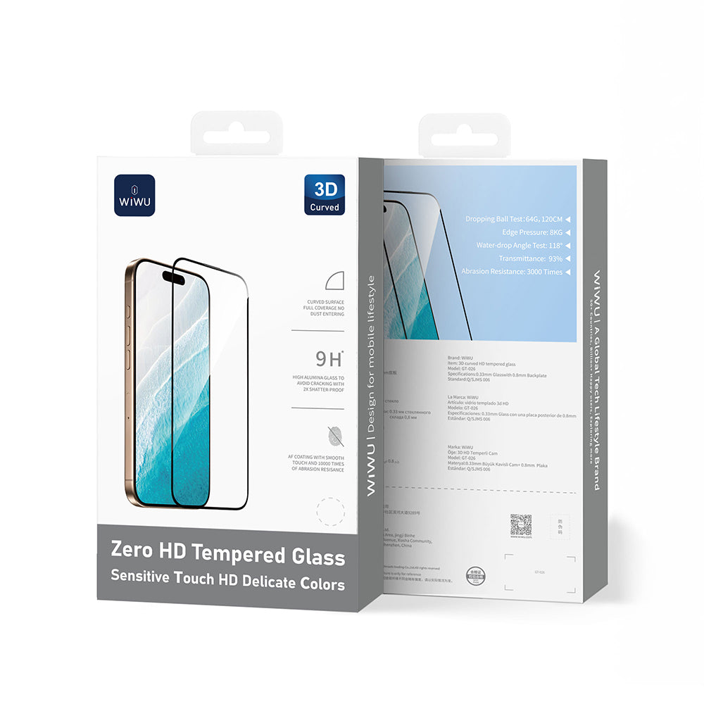 GT-026 Zero Curved Parmak İzi Bırakmayan iPhone 17 Pro Max Ekran Koruyucu