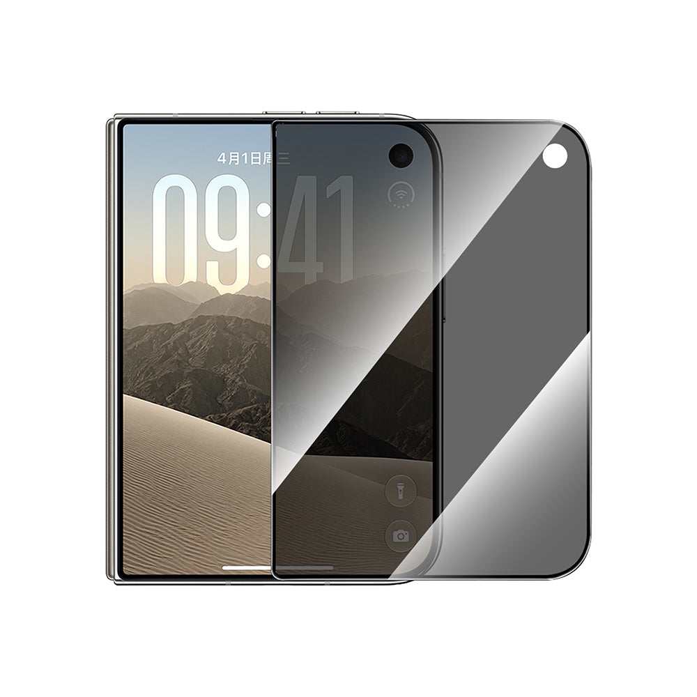 GT-034 Glass Ultra 3D 26° Hayalet iPhone Duo Ekran Koruyucu Uygulama Aparatlı