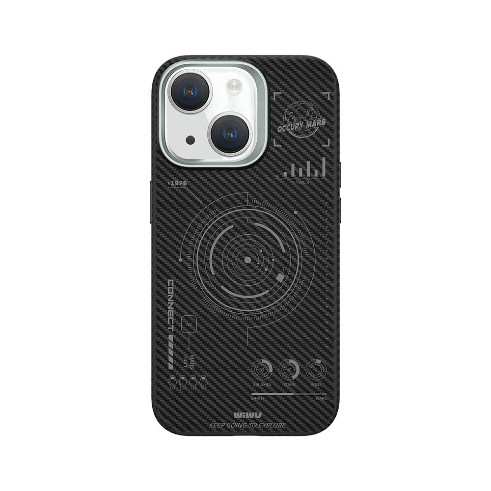HHX-016 Karbon Fiber 600D Mars Kevlar iPhone 15 Plus Kılıf