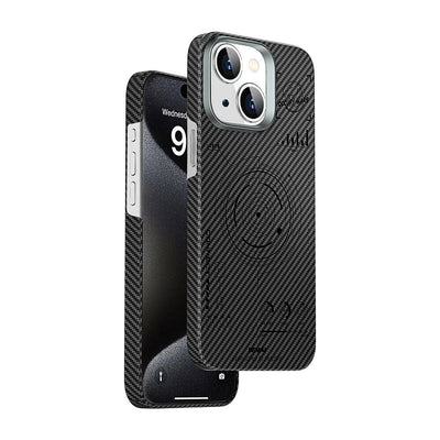 HHX-016 Karbon Fiber 600D Mars Kevlar iPhone 15 Plus Kılıf