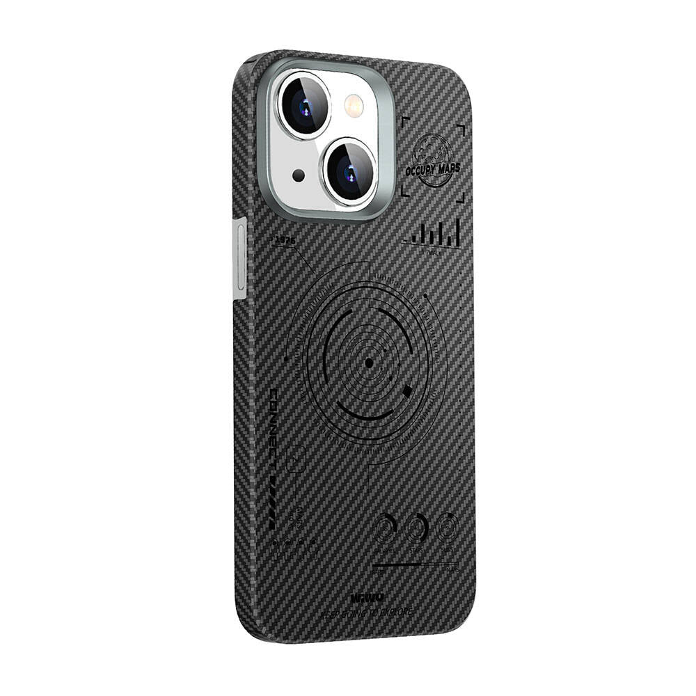 HHX-016 Karbon Fiber 600D Mars Kevlar iPhone 15 Plus Kılıf