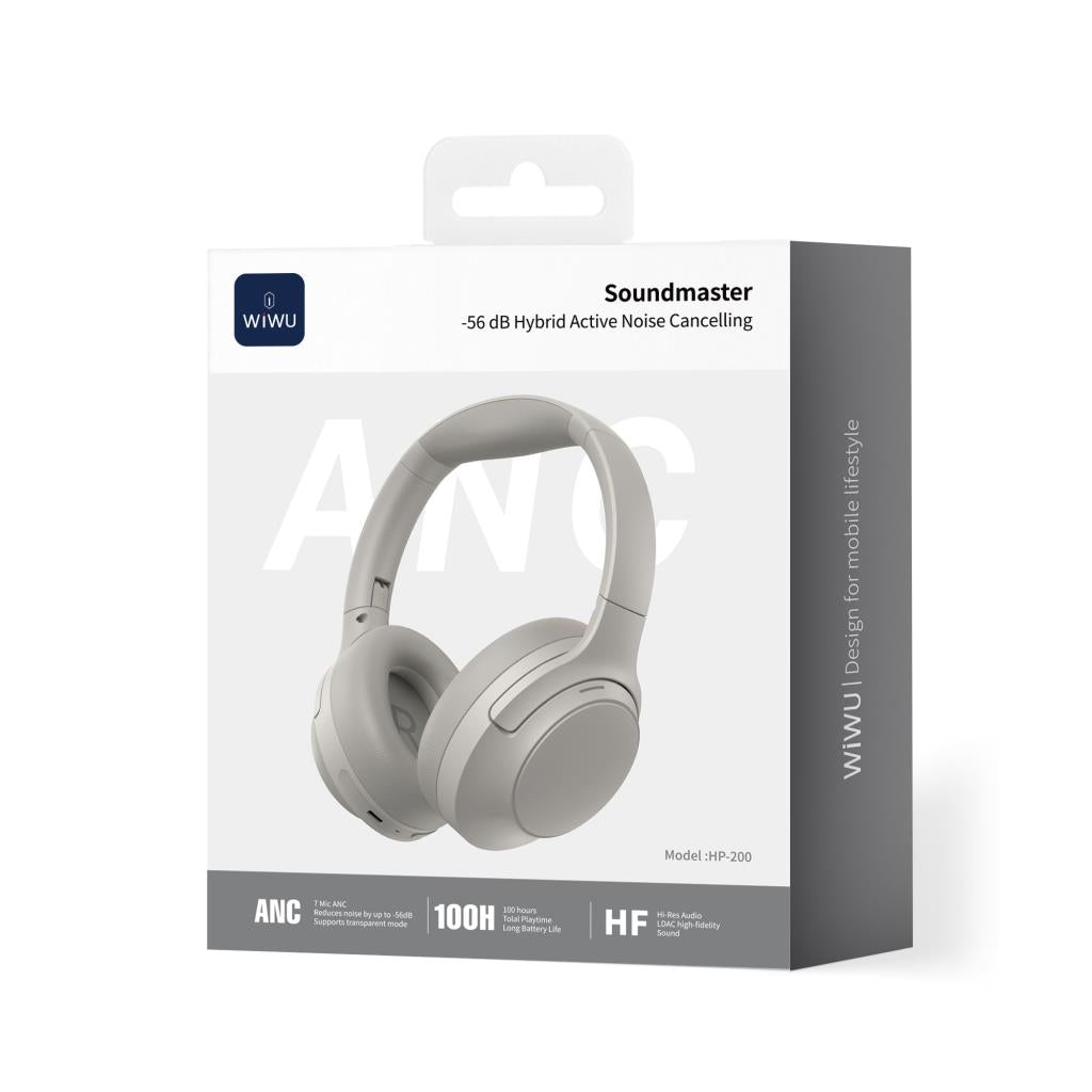 HP-200 Soundmaster Hibrit ANC Özellikli Kulak Üstü Bluetooth Kulaklık v6.0