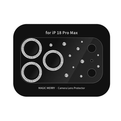iPhone 18 Pro Max Magic Merry Shimmer Taşlı Kamera Lens Koruyucu