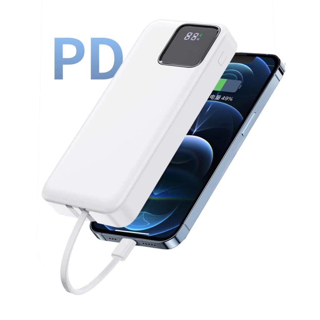 JC-22 Type-C Lightning Kablolu Powerbank 22.5W 20000mAh