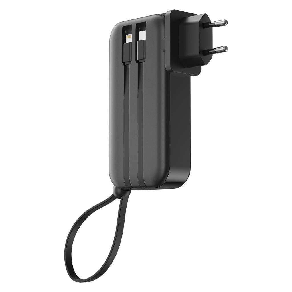 JC-23 Micro Type-C Lightning Kablolu PD Powerbank 22.5W 10000mAh