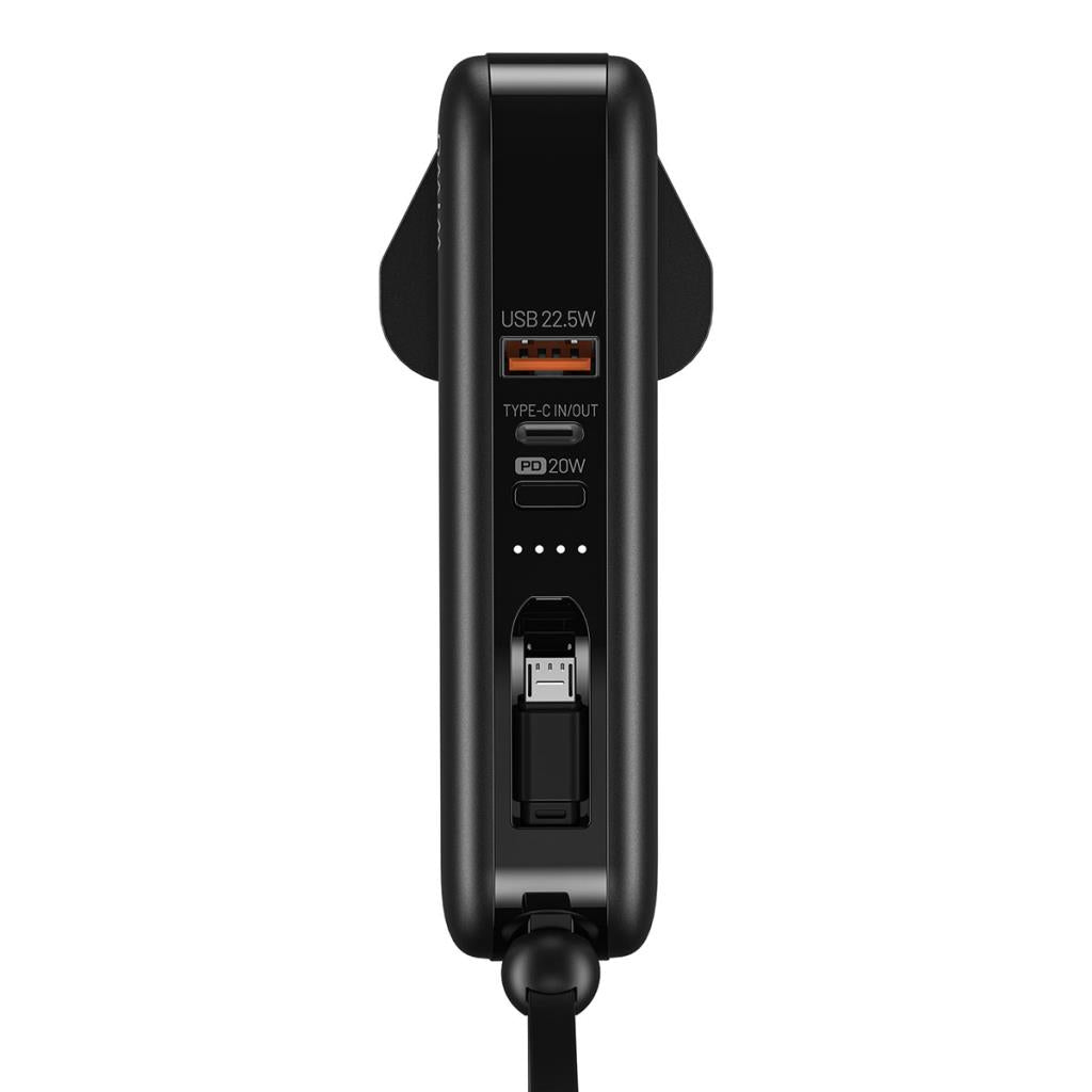JC-23 Micro Type-C Lightning Kablolu PD Powerbank 22.5W 10000mAh