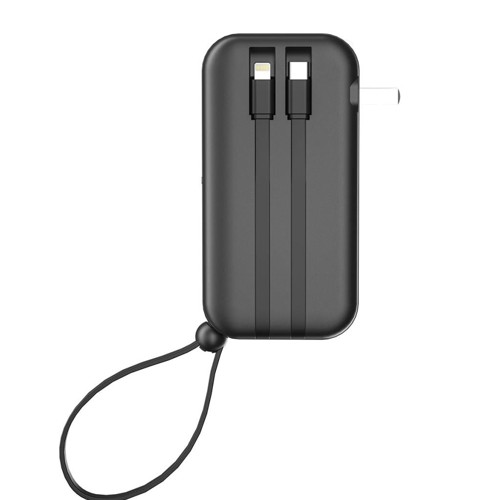 JC-23 Micro Type-C Lightning Kablolu PD Powerbank 22.5W 10000mAh