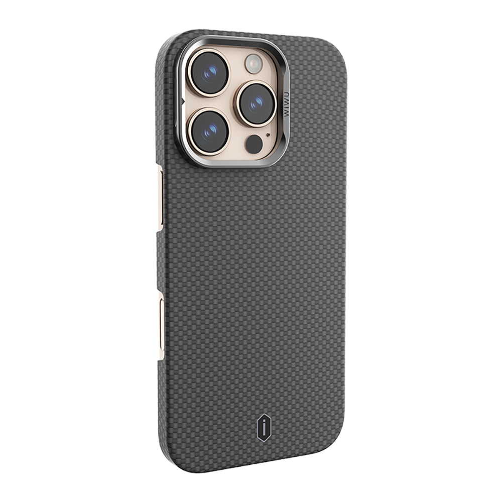 Kamera Standlı Aramid Fiber Karbon iPhone 16 Pro Max Magsafe Uyumlu Kılıf
