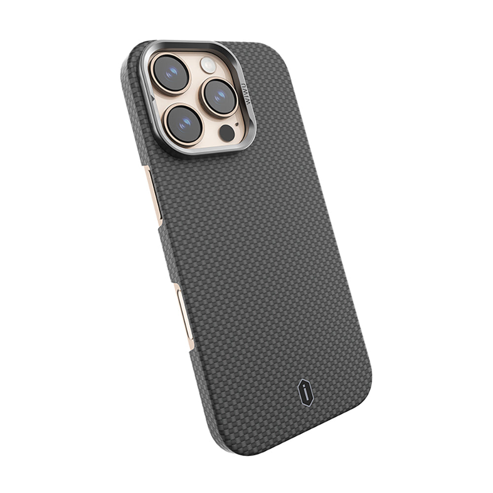 Kamera Standlı Aramid Fiber Karbon iPhone 16 Pro Max Magsafe Uyumlu Kılıf