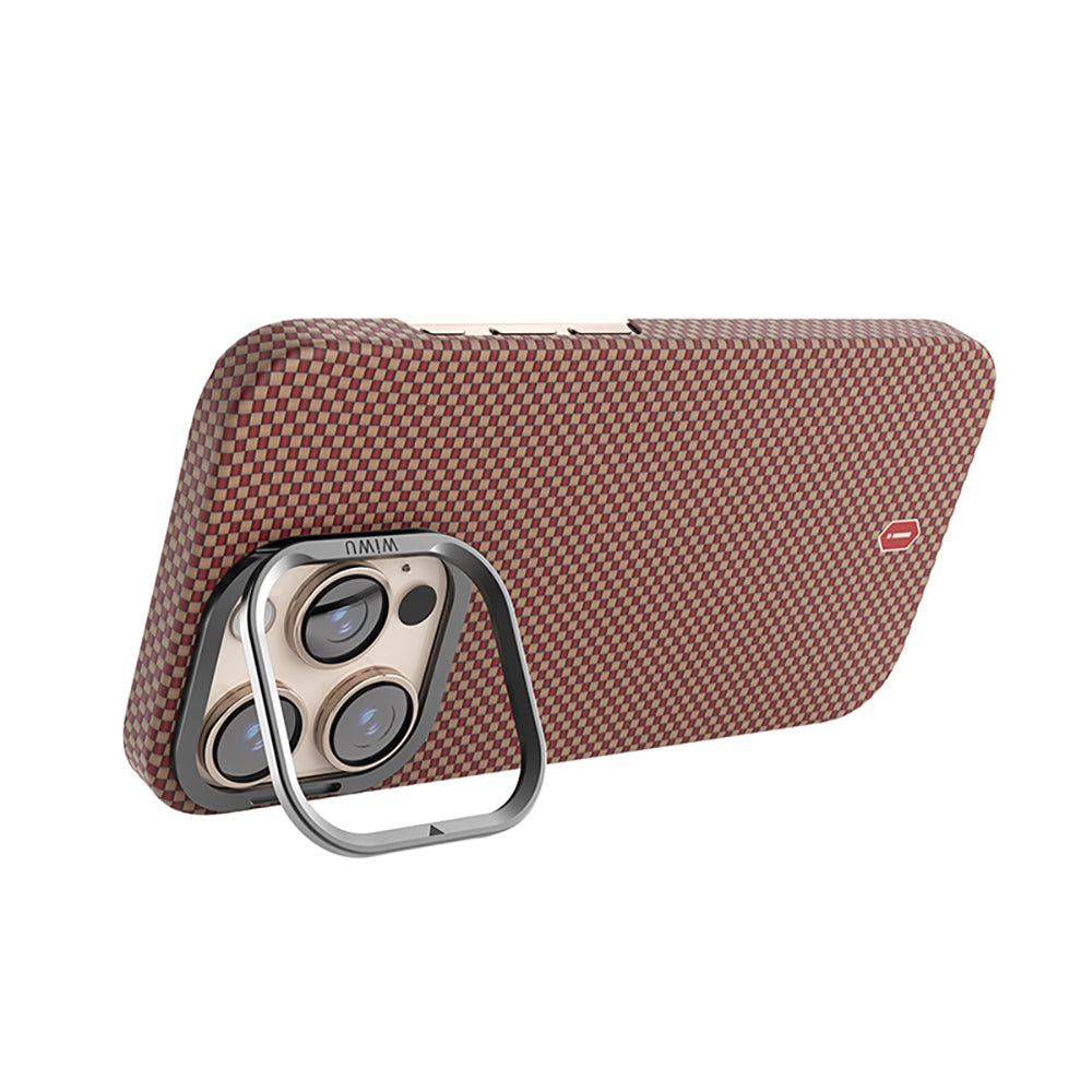 Kamera Standlı Aramid Fiber Karbon iPhone 16 Pro Max Magsafe Uyumlu Kılıf