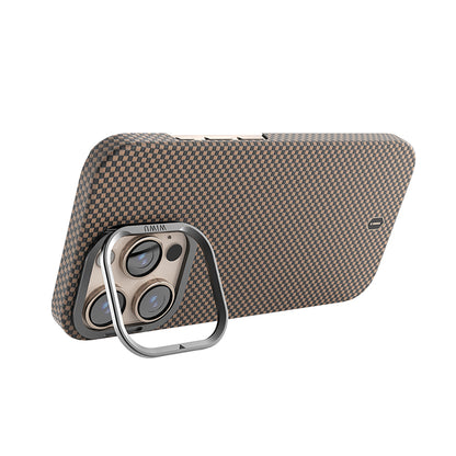 Kamera Standlı Aramid Fiber Karbon iPhone 16 Pro Max Magsafe Uyumlu Kılıf