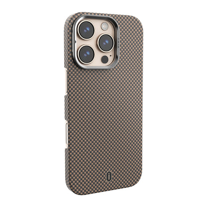Kamera Standlı Aramid Fiber Karbon iPhone 16 Pro Max Magsafe Uyumlu Kılıf