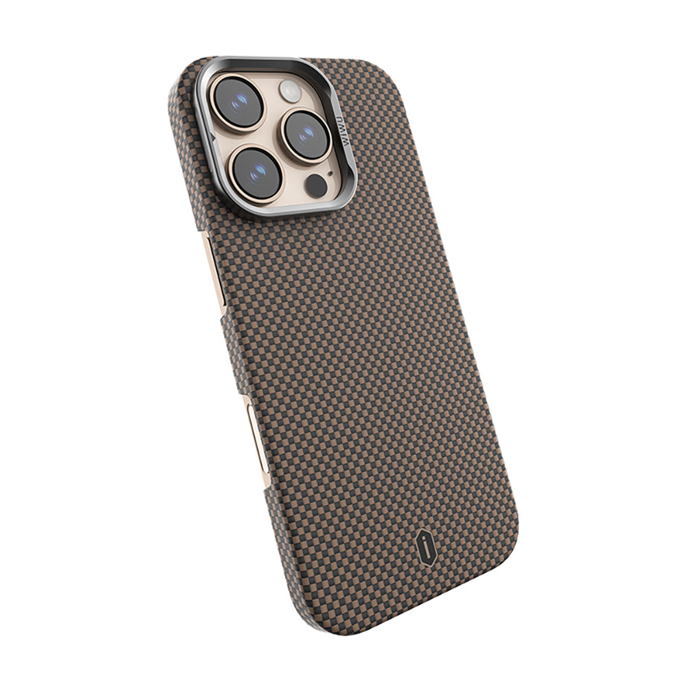 Kamera Standlı Aramid Fiber Karbon iPhone 16 Pro Max Magsafe Uyumlu Kılıf