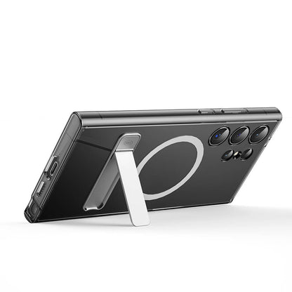 KCC-025 Aurora Galaxy S24 Ultra Magsafe Uyumlu Kamera Korumalı Standlı Kılıf