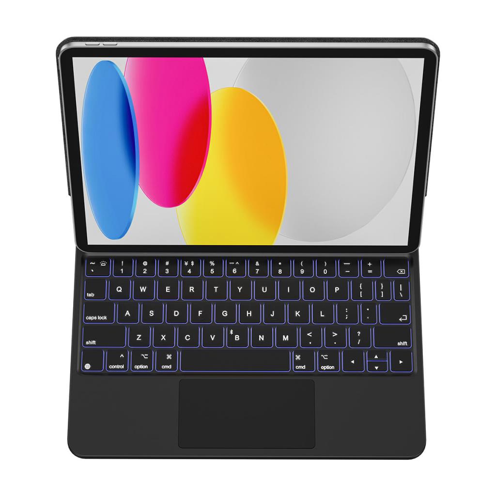 KX005 Aydınlatmalı Touchpad Klavyeli iPad Kılıfı