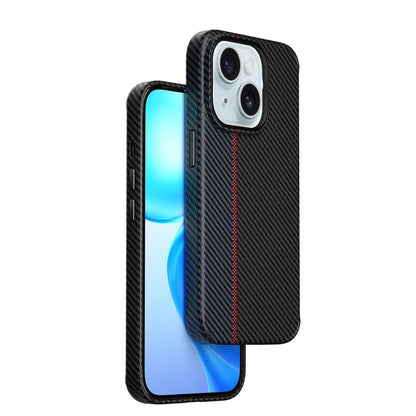 LCC-107 Karbon Fiber Magsafe Uyumlu iPhone 15 Plus Kılıf