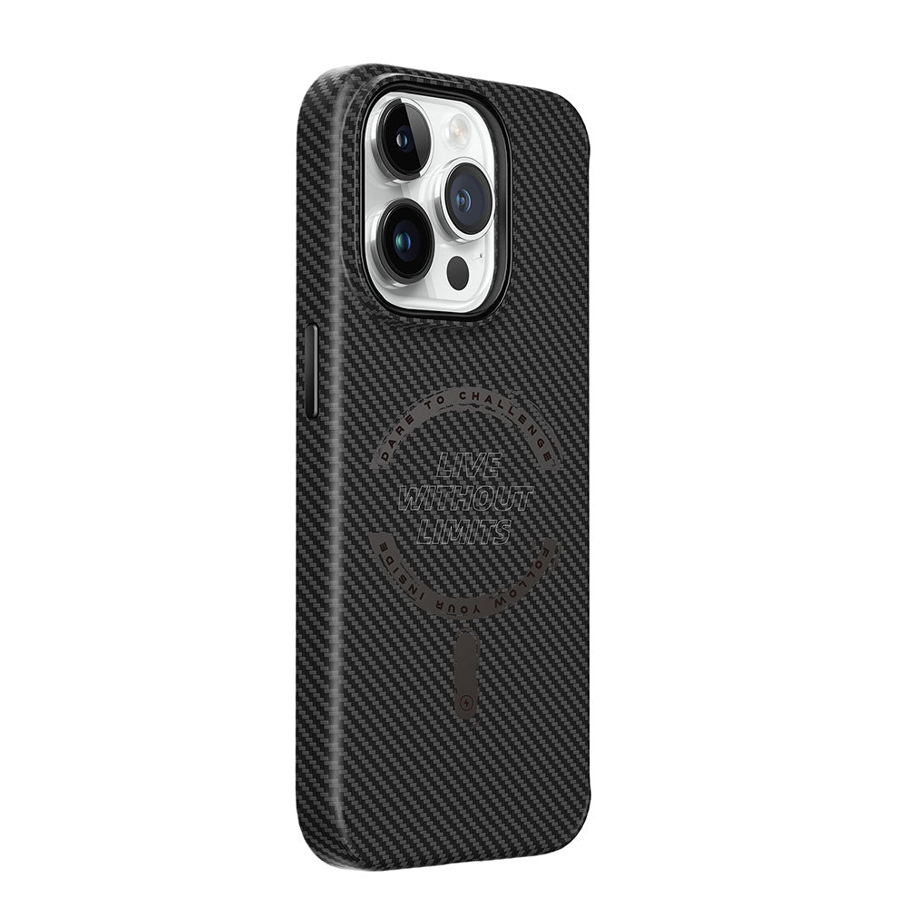 LCC-107 Karbon Fiber Magsafe Uyumlu iPhone 15 Pro Kılıf