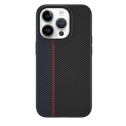 LCC-107 Karbon Fiber Magsafe uyumlu Kamera Korumalı iPhone 15 Pro Max Kılıf