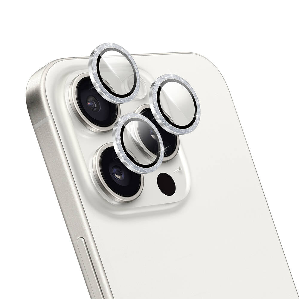 LG-006 Diamond Kolay Uygulamalı iPhone 16 Pro Max Kamera Lens Koruyucu