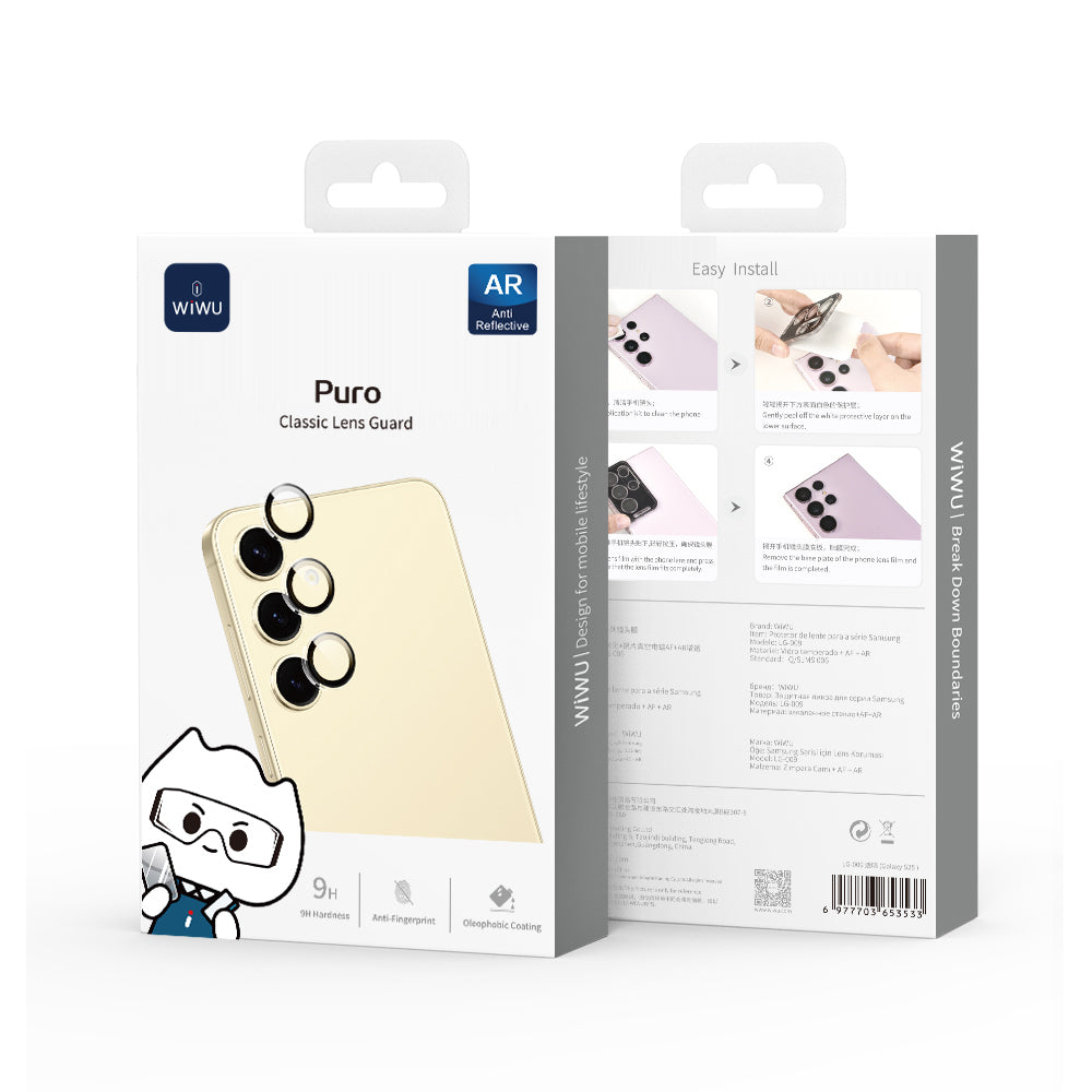 LG-009 Oleofobik Anti Reflective Galaxy S26 Kamera Lens Koruyucu Kolay Uygulama Aparatlı