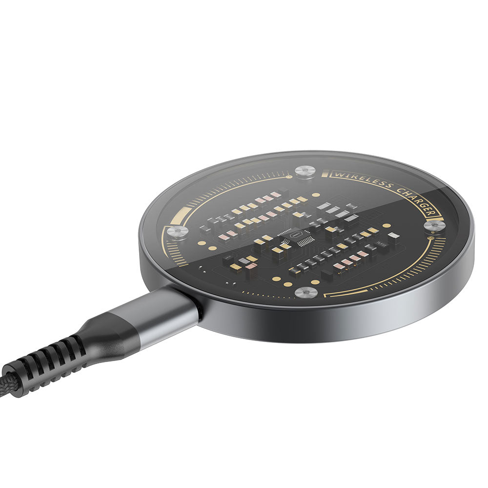 M17 Şeffaf 15W Kablosuz Magsafe Şarj Cihazı