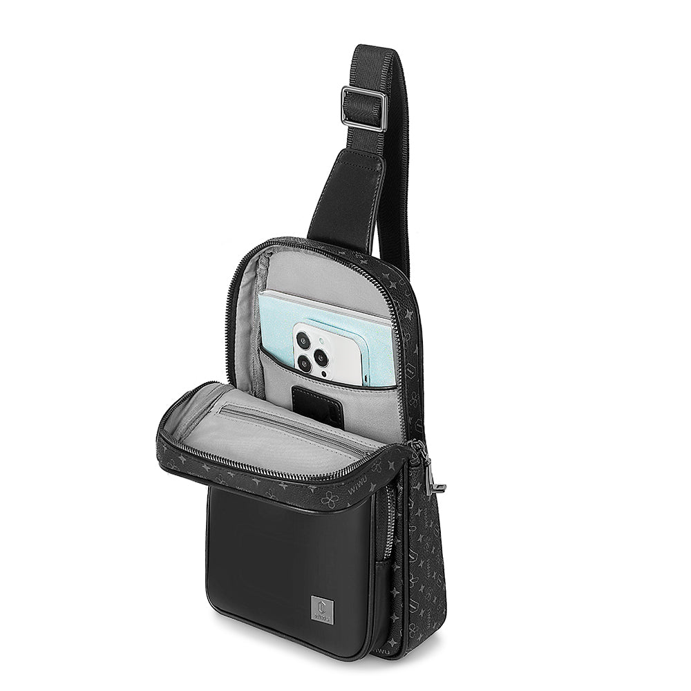 Master Fingerprint Lock Parmak İzi Kilitli Suya Dayanıklı Çapraz Vücut Çantası