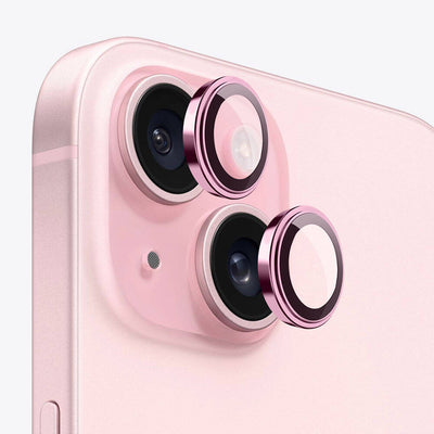 Metal Çerçeveli iPhone 15 Kamera Lens Koruyucu