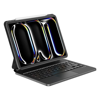 MK-003 iPad Pro 13 Klavyeli Standlı Kılıf – Kalem Bölmeli