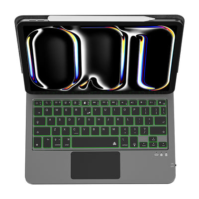 MK-003 iPad Pro 13 Klavyeli Standlı Kılıf – Kalem Bölmeli