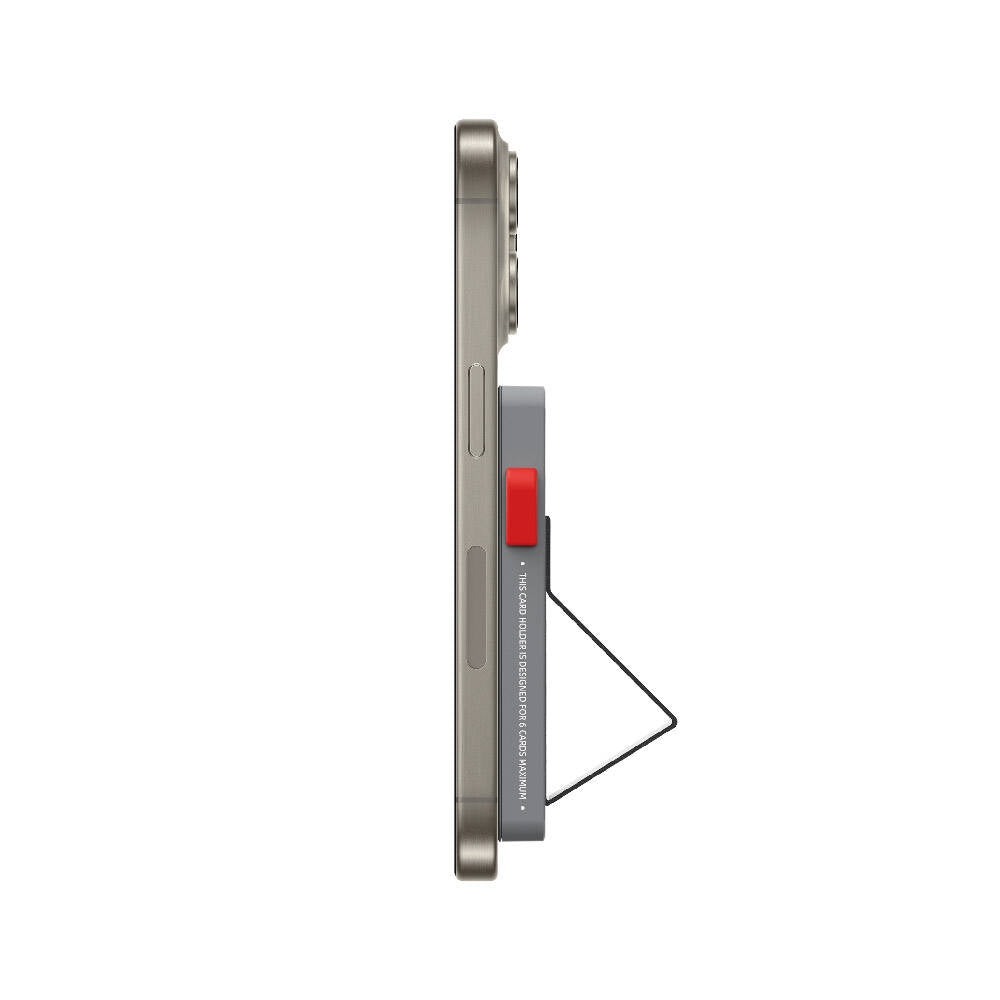 MW-002 Pop-Up Buton 6 Hazneli Magsafe Standlı Kartlık