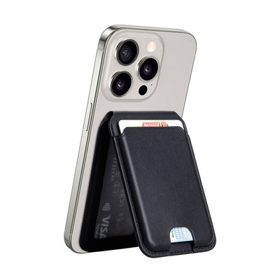 MW-003 Magsafe Uyumlu Standlı Deri Kartlık