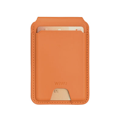 MW-005 Magsafe Uyumlu Standlı Deri Kartlık FindMy Özellikli