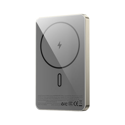 P15 MagSafe Uyumlu 5000mAh 15W Kablosuz Şarjlı Ultra İnce Powerbank