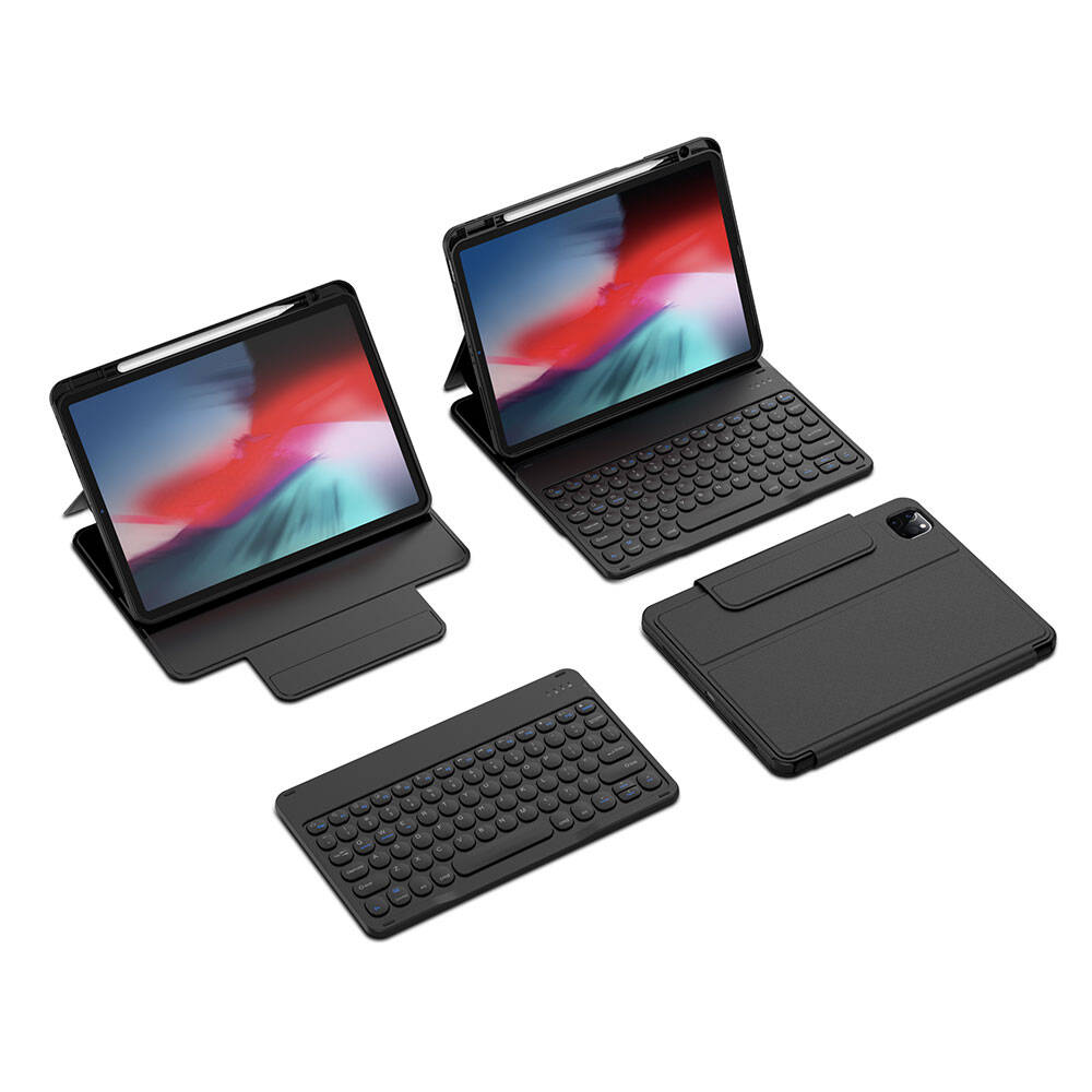 Protective Gizli Kalem Bölmeli Klavyeli iPad Kılıf