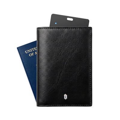 Royal Passport Wallet iOS ve Android Uyumlu RFID Akıllı Takip Özellikli PU Deri Cüzdan
