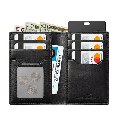 Royal Wallet iOS ve Android Uyumlu RFID Akıllı Takip Özellikli PU Deri Cüzdan