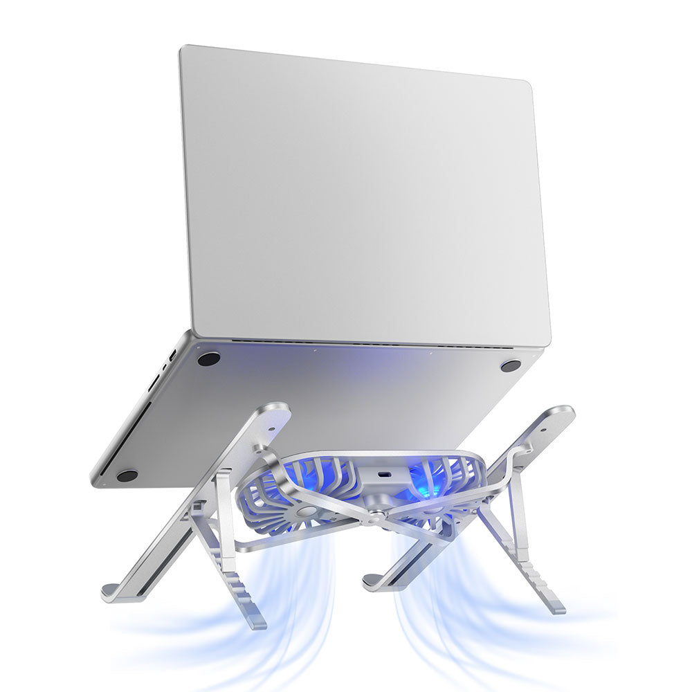 S400 Pro Çift Fanlı Işıklı Katlanabilir Laptop Standı