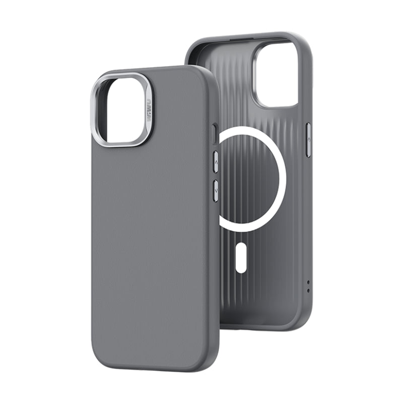SP-019 iPhone 15 Magsafe Uyumlu Vegan Deri Kılıf