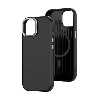 SP-019 iPhone 15 Plus Magsafe Uyumlu Vegan Deri Kılıf