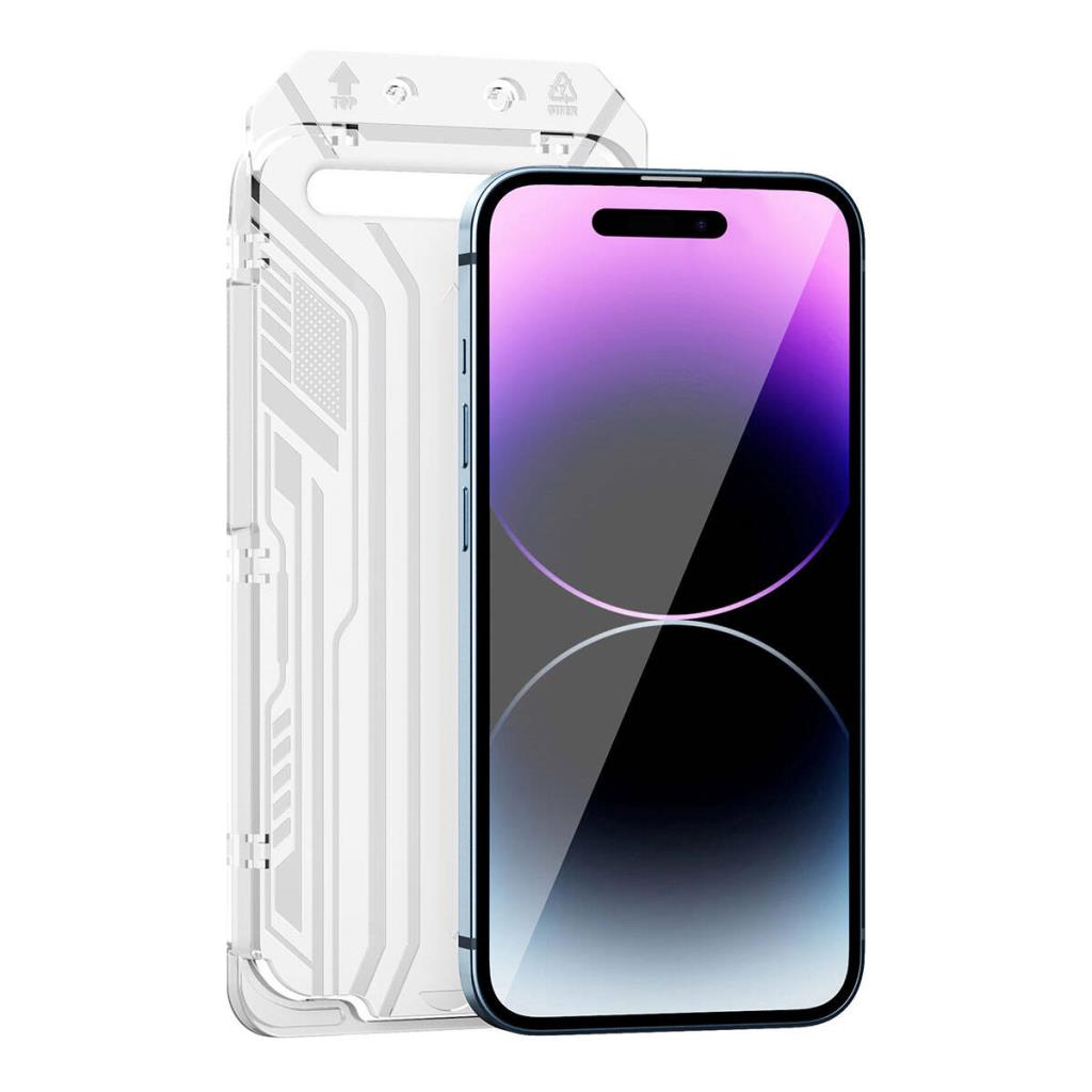 SQ-005 Easy Install iVista Super Hardness iPhone 15 Plus Ekran Koruyucu