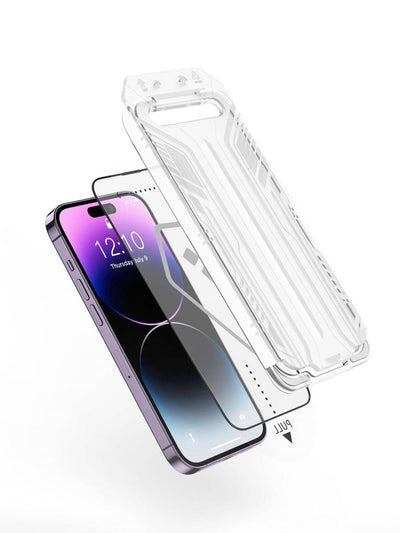 SQ-005 Kolay Uygulama Aparatlı iVista Yüksek Dayanıklı iPhone 15 Ekran Koruyucu