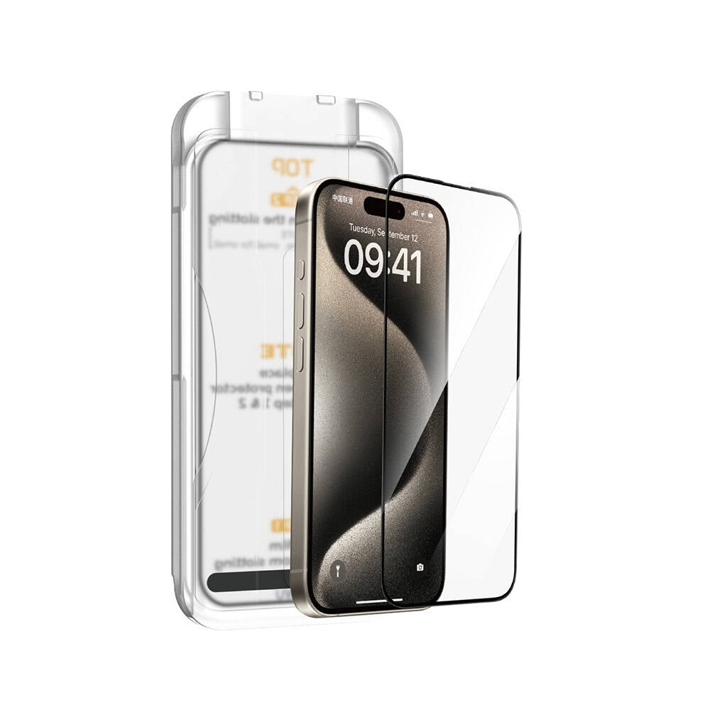 SQ-008 Easy Install iPhone 16 Pro Kolay Uygulamalı Ekran Koruyucu