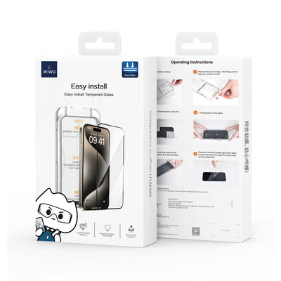 SQ-008 iPhone 14 Pro Max Oleofobik Ekran Koruyucu + Uygulama Aparatı