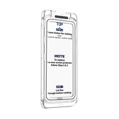 SQ-008 Oleofobik Kolay Uygulama Aparatlı iPhone 17 Pro Ekran Koruyucu