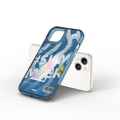 Summer Serisi Çift Katman Desenli iPhone 15 Kılıf