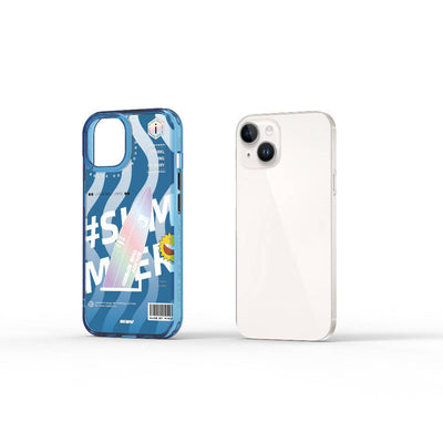 Summer Serisi Çift Katman Desenli iPhone 15 Kılıf