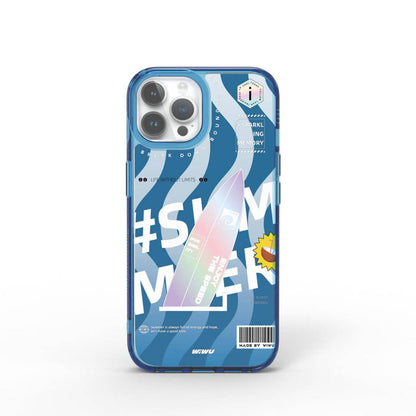Summer Serisi Çift Katman Desenli iPhone 15 Pro Kılıf