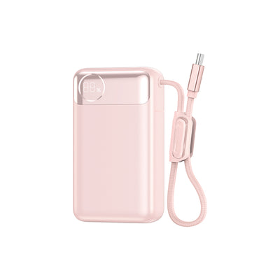 T132 Power Plus Serisi 12000mAh 65W PD Dahili Kablolu Powerbank