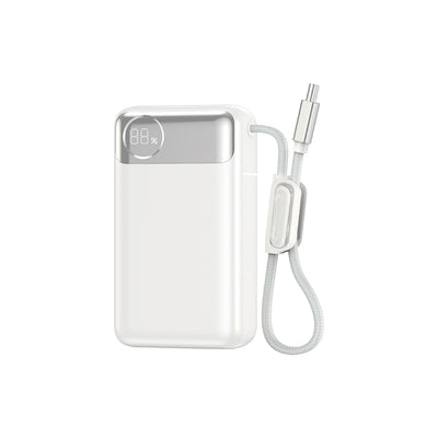 T132 Power Plus Serisi 12000mAh 65W PD Dahili Kablolu Powerbank